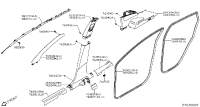 76911DF30A-GARNISH ASSY-FRONT PILLAR,RH