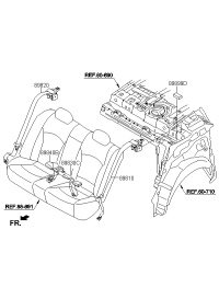 898404M000VA-BUCKLE ASSY-RR S/BELT,RH