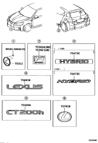 5314148060-EMBLEM, RADIATOR GRILLE (OR FRONT PANEL)