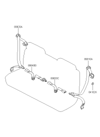 8981008000ZE-S/BELT ASSY-RR LH