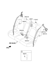 89810Q7000WK-S/BELT ASSY-RR LH