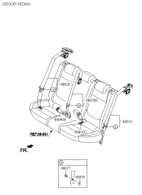 89820H2010WK-S/BELT ASSY-RR RH