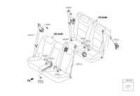 898702W000NBC-S/BELT ASSY-3RD LH