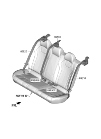 89810BU000NNB-S/BELT ASSY-RR,LH