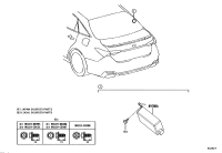 897B007080-Electrical key & receiver assy