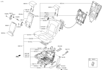 89350A1200-Cushion assy-2nd back, lh