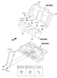 897904Q000-Rail assy-luggage compartment rr