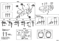 6905160250-CYLINDER & KEY SET, DOOR LOCK, RH