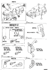 8907150251-MODULE SET, TRANSMITTER SUB-ASSY, DOOR CONTROL