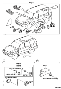 8907060120-TRANSMITTER ASSY, DOOR CONTROL