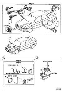 8907133061-MODULE SET, TRANSMITTER SUB-ASSY, DOOR CONTROL