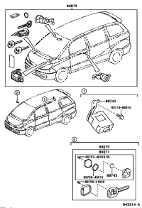 8907028260-TRANSMITTER ASSY, DOOR CONTROL