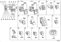 848700C050-SWITCH ASSY, OUTER MIRROR
