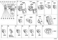 8487252030-SWITCH ASSY, OUTER MIRROR