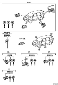 897420C041-TRANSMITTER, DOOR CONTROL