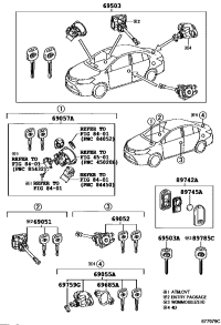 690570D330-CYLINDER & KEY SET, IGNITION SWITCH LOCK