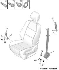 8975RJ-S/belt w/pretensioner