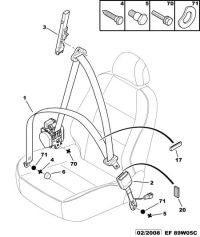 8975N5-S/belt w/pretensioner
