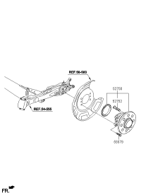527504L000-Hub assy-rr wheel