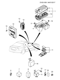 96287343-Fuse box cover