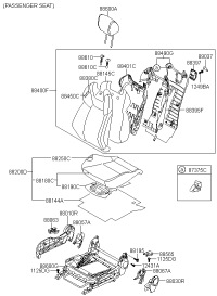 880162M0009P-KNOB-FRONT SEAT RECLINER,LH