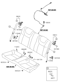 898102M6009P-S/BELT ASSY-RR,LH
