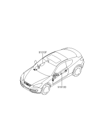 916002M100-WIRING ASSY-FR DR(DRIVER)