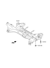 624001X000-CROSSMEMBER COMPL(ASSY)