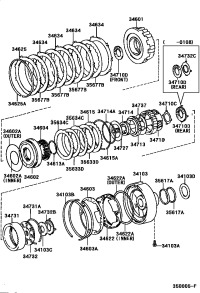 3462530120-FLANGE, OVERDRIVE BRAKE, NO.1