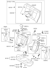891000R100XUX-CUSHION ASSY-RR SEAT