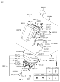 891700L000XUQ-Cover, l. rr. seat cushion