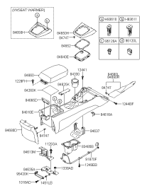 845552M0009P-ASHTRAY ASSY