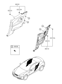 855102M0009P-TRIM ASSY