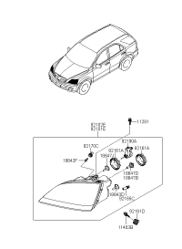 921013E611-LAMP ASSY-HEAD,LH