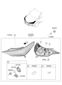 92101F9500-LAMP ASSY-HEAD,LH