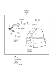 924013B521-LAMP COMBI REAR LH