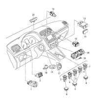 1K0941334B-Adjuster, instrument panel illumination