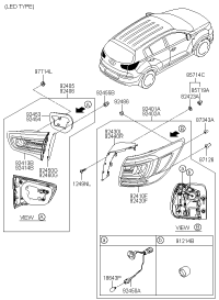 924014T500-LAMP COMBI REAR LH