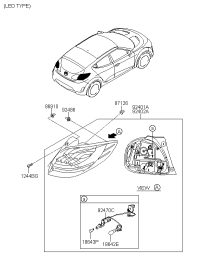 924012V120-LAMP COMBI REAR LH