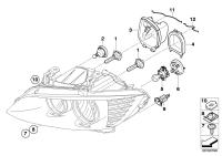 63127238826-Escutcheon lid high beam lh