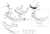 866353M000-BRACKET ASSY-RR BUMPER UPR LH