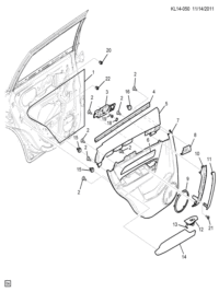 95024523-Speaker assy-radio rr door