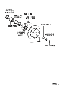9036938019-BEARING (FOR REAR AXLE SHAFT),RH/LH