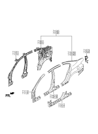 711103RA00-PANEL ASSY-PILLAR OUTER,LH