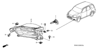 33901S9A003-Lamp unit, r. fr. fog
