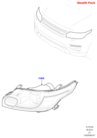 LR060323-Head lamp assy