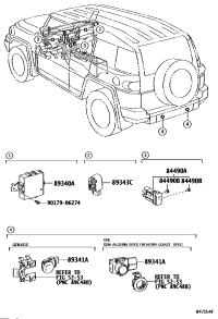 8449035010-SWITCH ASSY BACK