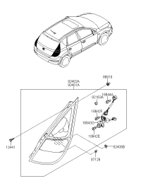 924011Z000-LAMP COMBI REAR LH