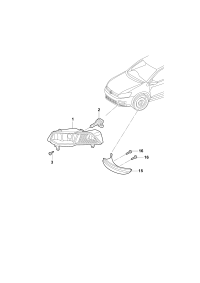 34G941699-Halogen fog lamp