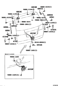6881008010-HINGE ASSY, BACK DOOR, RH/LH